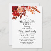 Rustieke schoonheid Floral Bachelorette Party uitn Kaart (Voorkant)