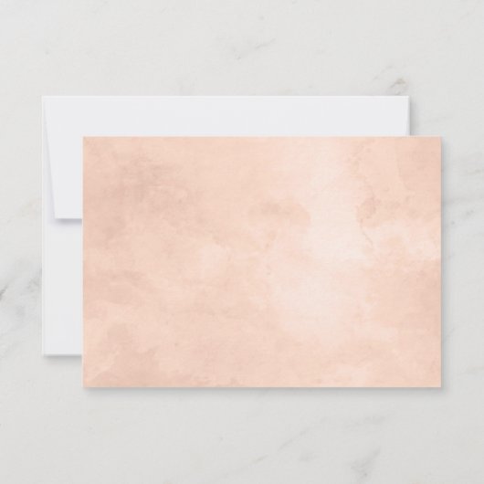 Rustieke schoonheid Floral Diamond bruiloft RSVP R (Achterkant)