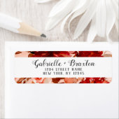 Rustieke schoonheid Floral ingelijst bruiloft reto Etiket (Insitu)