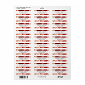 Rustieke schoonheid Floral ingelijst bruiloft reto Etiket (Full Sheet)