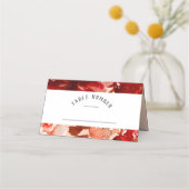 Rustieke schoonheid Floral ingelijste zittafel num Plaatskaartje (Voorkant)