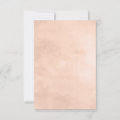 Rustieke schoonheid Floral Top Border Bruiloft RSV RSVP Kaartje (Achterkant)