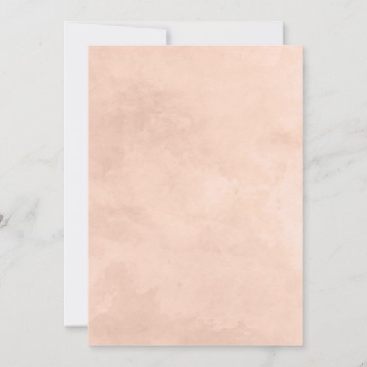 Rustieke schoonheid Floral verjaardagsfeestuitnodi Kaart (Achterkant)