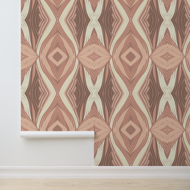 Rustieke schoonheid van verweven buizen behang (Applicatie)