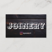 Rustieke schrijnwerkerij Afrikaans Blackwood Visitekaartje (Achterkant)