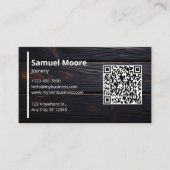 Rustieke schrijnwerkerij Afrikaans Blackwood Visitekaartje (Voorkant)