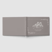 Rustieke schuur Amethist grijs Boerderij bruiloft  Gastenboek (Volledig)