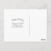 Rustieke schuur berglandschap foto verjaardag briefkaart (Achterkant)