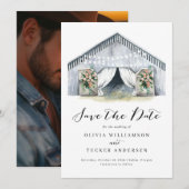 Rustieke schuur boerderij foto Save the Date (Voorkant / Achterkant)