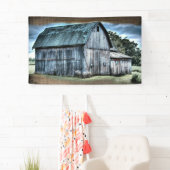 Rustieke schuur Boerderij Truck Tractor Hen Spandoek (Insitu)