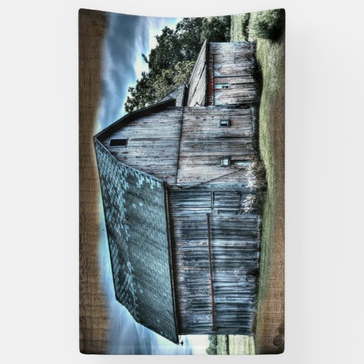 Rustieke schuur Boerderij Truck Tractor Hen Spandoek (Verticaal)