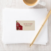 Rustieke schuur bruiloft Adresetiketten Etiket (Insitu)