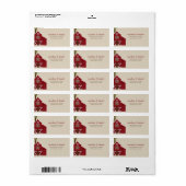 Rustieke schuur bruiloft Adresetiketten Etiket (Full Sheet)