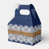 Rustieke schuur bruiloft burlap herfst bruiloft bedankdoosjes (Achterkant)