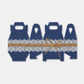 Rustieke schuur bruiloft burlap herfst bruiloft bedankdoosjes (Uitgevouwen)