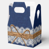 Rustieke schuur bruiloft burlap herfst bruiloft bedankdoosjes (Geopend)