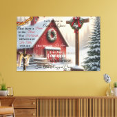 Rustieke schuur canvas Ik geloof nog steeds in ver (Insitu (Woonkamer))