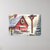 Rustieke schuur canvas Ik geloof nog steeds in ver (Voorkant)