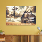 Rustieke schuur canvas Ik geloof nog steeds in ver (Insitu (Woonkamer))