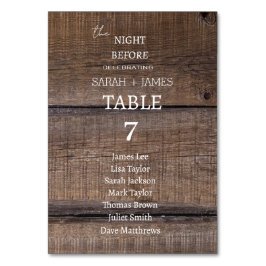 Rustieke schuur de nacht voor bruiloft zitplaatsen kaart