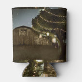 Rustieke schuur- en boomlichtjes trouwcan koeler (Achterkant)