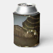 Rustieke schuur- en boomlichtjes trouwcan koeler (Blikje Achterkant)