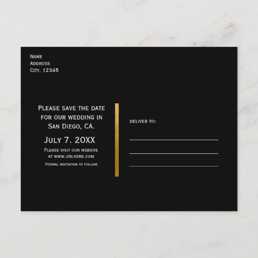 Rustieke schuur- en boomverlichtingsbruiloft Save Aankondigingskaart (Achterkant)