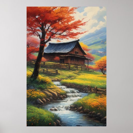 Rustieke schuur en de Melodie van de Stroom Poster (Voorkant)