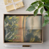 Rustieke schuur en maïsveld Waterverf Decoupage Tissuepapier (Geschenk)