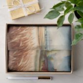 Rustieke schuur en tarweveld Waterverf Decoupage Tissuepapier (Geschenk)