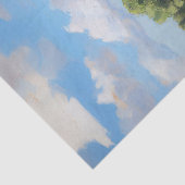 Rustieke Schuur en Zonnebloem Veld Schilderij Deco Tissuepapier (Detail)