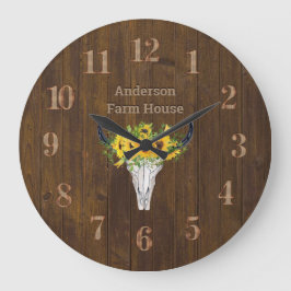 Rustieke schuur hout boerderij hert Zonnebloemen Grote Klok