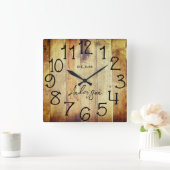 Rustieke schuur hout boerderij op maat gemaakte ge vierkante klok (Huis)