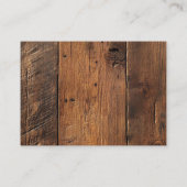 Rustieke schuur hout boho bruiloft bedankt plaatskaartje (Achterkant)