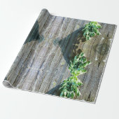 Rustieke schuur-hout botanische kruiden cadeaupapier (Uitgerold)