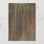 Rustieke schuur hout bruiloft details - Informatie Informatiekaartje (Achterkant)