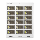 Rustieke schuur hout bruiloft gunst labels (Full Sheet)