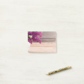 Rustieke schuur Hout Country Chic paarse lila Post-it® Notes (Op bureau)