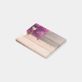 Rustieke schuur Hout Country Chic paarse lila Post-it® Notes (Schuin)