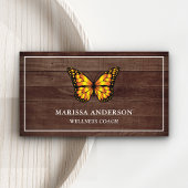 Rustieke schuur Hout Elegant Sinaasappel Monarch B Visitekaartje