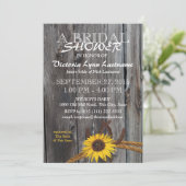 Rustieke schuur Hout en Zonnebloem Vrijgezellenfee Kaart (Staand voorkant)