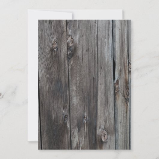 Rustieke schuur Hout en Zonnebloem Vrijgezellenfee Kaart (Achterkant)