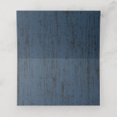 Rustieke schuur hout en zonnebloemen blauw plaatskaartje (Binnenkant ongevouwen)