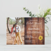 Rustieke schuur hout foto zonnebloem land kaart (Staand voorkant)