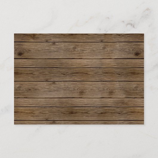 Rustieke Schuur Hout Gouden Pompoen Baby shower Bo Informatiekaartje (Achterkant)