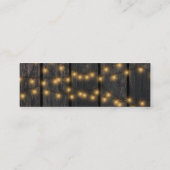 Rustieke schuur hout herfst bruiloft website RSVP Mini Visitekaartje (Achterkant)