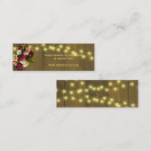 Rustieke schuur hout herfst bruiloft website RSVP Mini Visitekaartje (Voorkant / Achterkant)