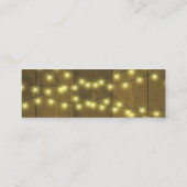 Rustieke schuur hout herfst bruiloft website RSVP Mini Visitekaartje (Achterkant)