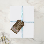 Rustieke schuur hout & kant bedankje cadeaulabel (Met Touw)