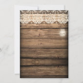 Rustieke schuur hout kant Mason Jar bruiloft Kaart